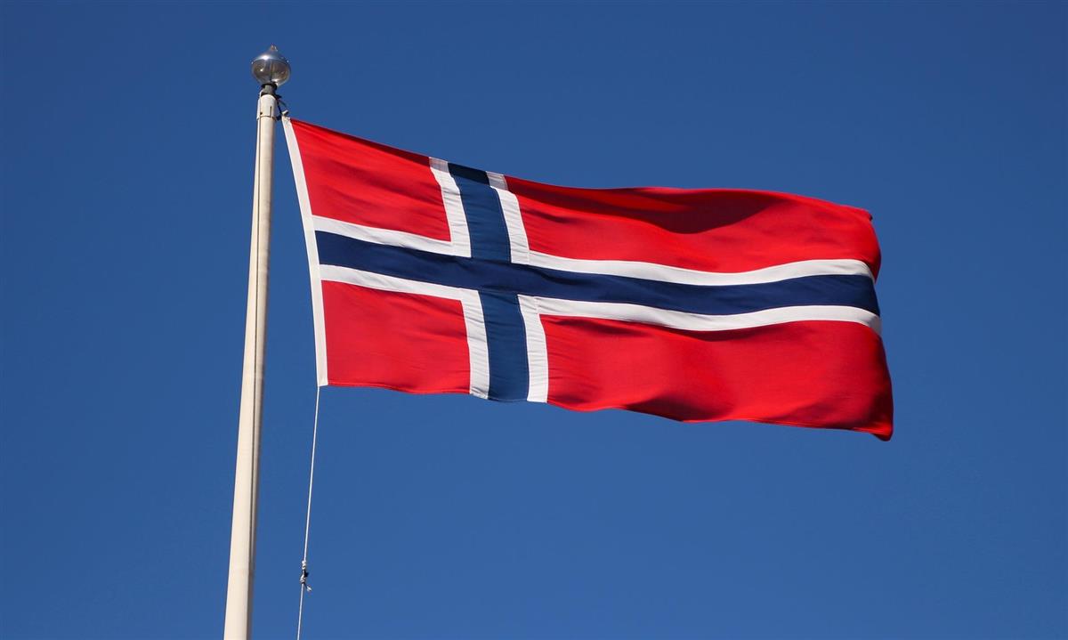 Bilde av norsk flagg - Klikk for stort bilete